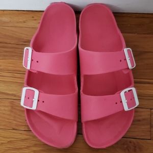 Double Buckle Foam Slides